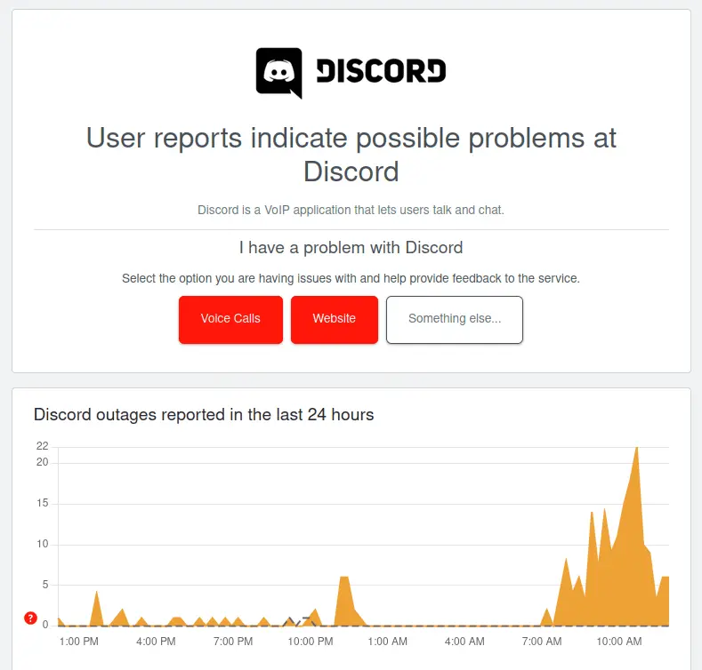 Discord Outage