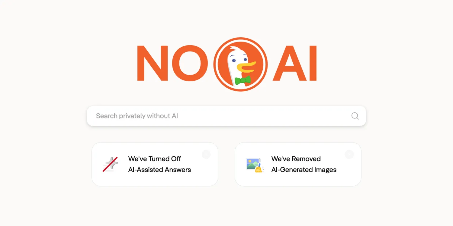 DuckDuckGo No AI